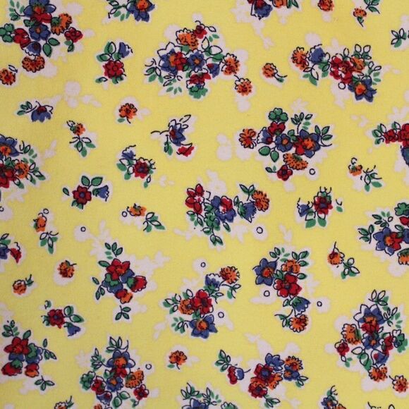 ANTHROPOLOGIE CARTONNIER Floral Cropped Pants in Yellow Size 10 - Picture 4 of 9